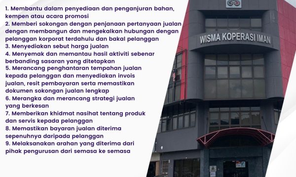 Peluang Kerjaya Di Koperasi Iman